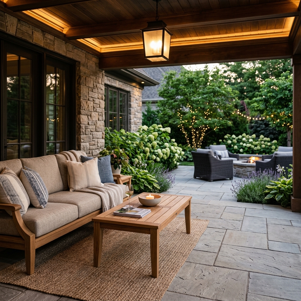 Patio clean after
