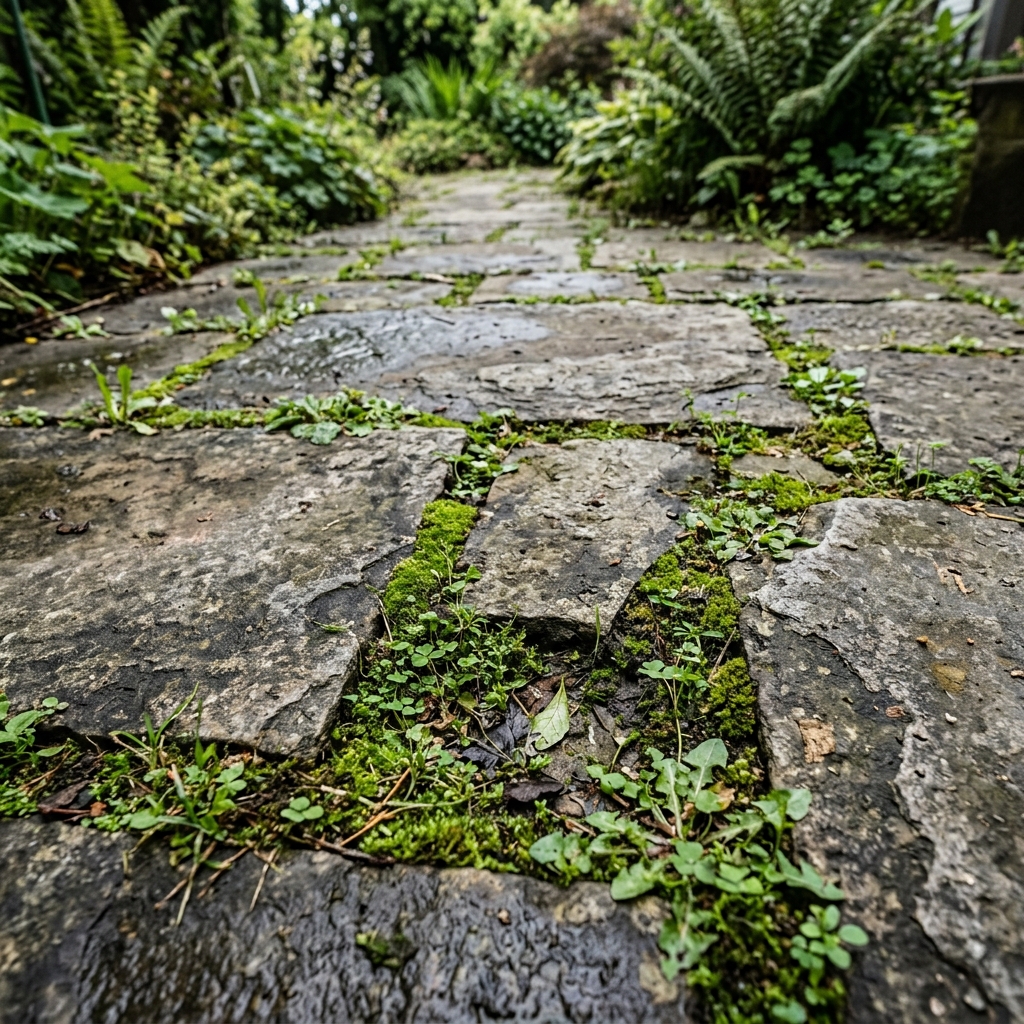 Pavers dirty before